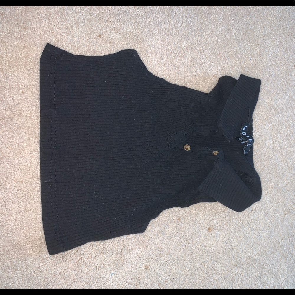 Motel Rocks Black Crop Top